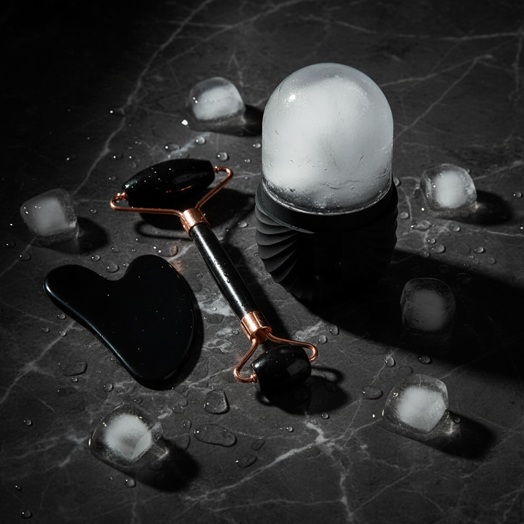 Dark Marble Flatlay