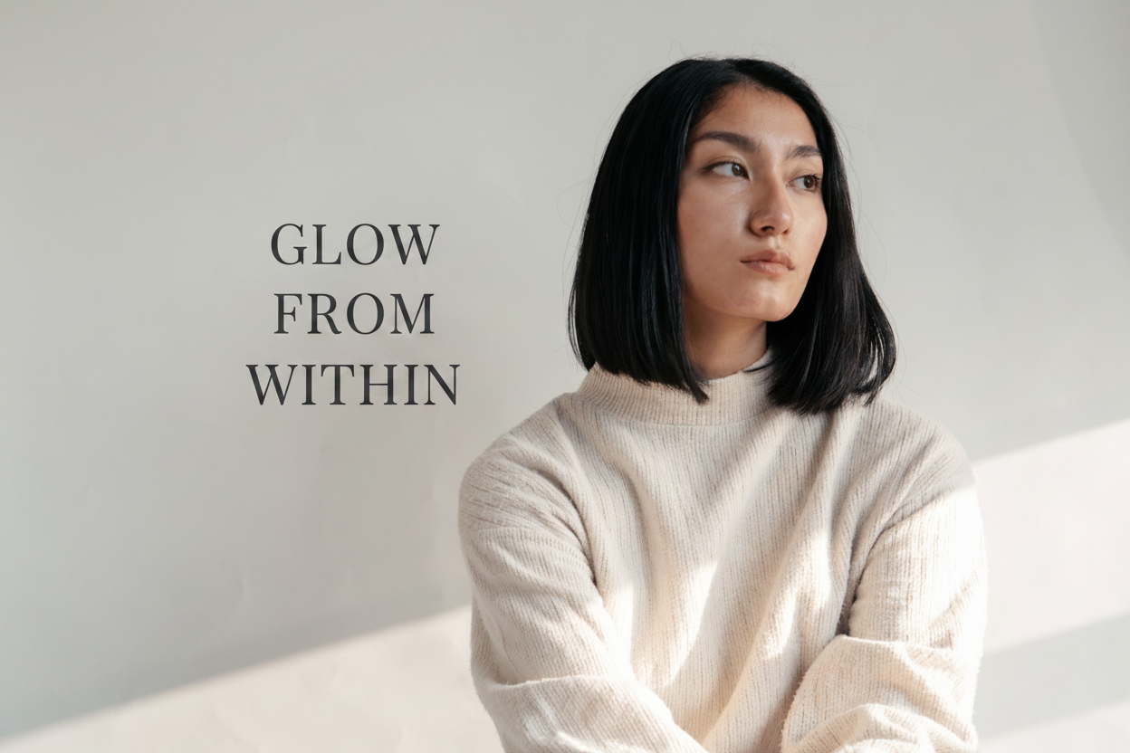 GLOW FROM WITHIN - Stacked Text